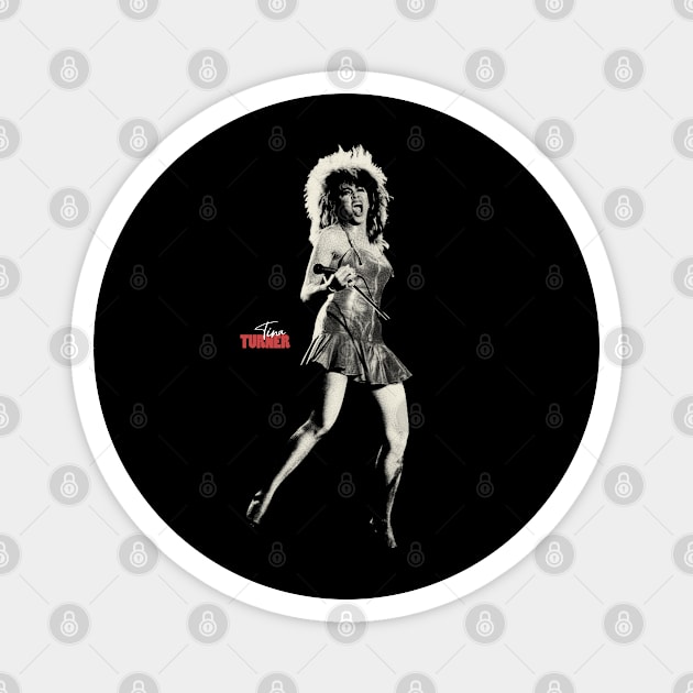 Tina Turner Queen of Rock n Roll Magnet by gwpxstore